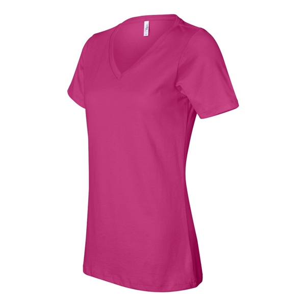 BELLA + CANVAS Women's Relaxed Jersey V-Neck Tee - BELLA + CANVAS Women's Relaxed Jersey V-Neck Tee - Image 7 of 100
