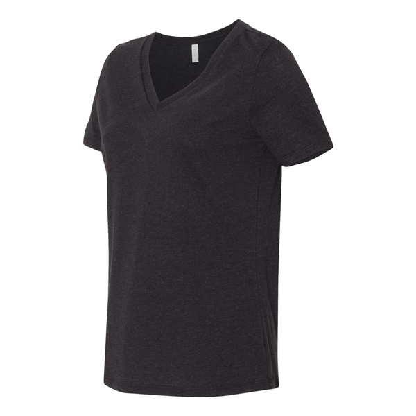 BELLA + CANVAS Women's Relaxed Jersey V-Neck Tee - BELLA + CANVAS Women's Relaxed Jersey V-Neck Tee - Image 12 of 100