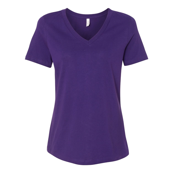 BELLA + CANVAS Women's Relaxed Jersey V-Neck Tee - BELLA + CANVAS Women's Relaxed Jersey V-Neck Tee - Image 47 of 100