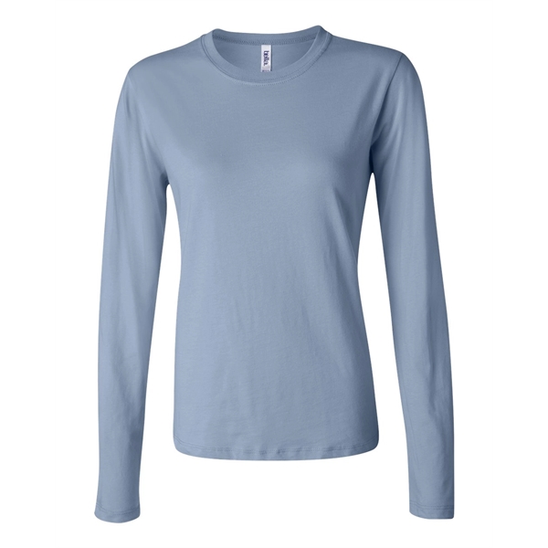 BELLA + CANVAS Women's Jersey Long Sleeve Tee - BELLA + CANVAS Women's Jersey Long Sleeve Tee - Image 4 of 39