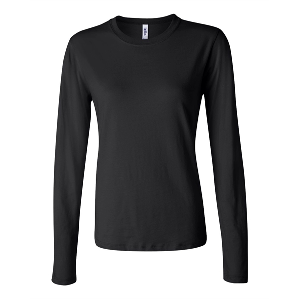 BELLA + CANVAS Women's Jersey Long Sleeve Tee - BELLA + CANVAS Women's Jersey Long Sleeve Tee - Image 6 of 39