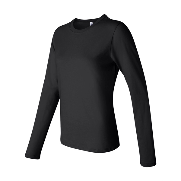 BELLA + CANVAS Women's Jersey Long Sleeve Tee - BELLA + CANVAS Women's Jersey Long Sleeve Tee - Image 7 of 39