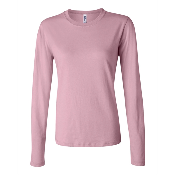 BELLA + CANVAS Women's Jersey Long Sleeve Tee - BELLA + CANVAS Women's Jersey Long Sleeve Tee - Image 18 of 39