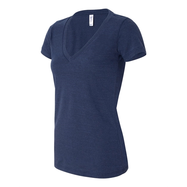 BELLA + CANVAS Women's Triblend Deep V-Neck Tee - BELLA + CANVAS Women's Triblend Deep V-Neck Tee - Image 23 of 84