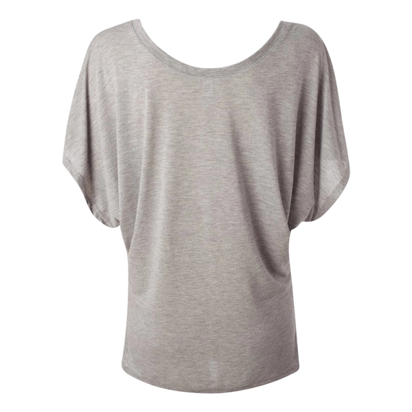 BELLA + CANVAS Women's Flowy Draped Dolman Tee - BELLA + CANVAS Women's Flowy Draped Dolman Tee - Image 3 of 75