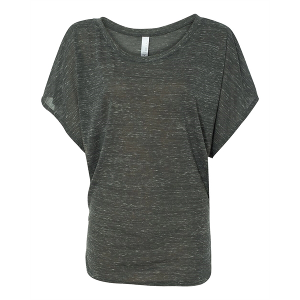 BELLA + CANVAS Women's Flowy Draped Dolman Tee - BELLA + CANVAS Women's Flowy Draped Dolman Tee - Image 10 of 75