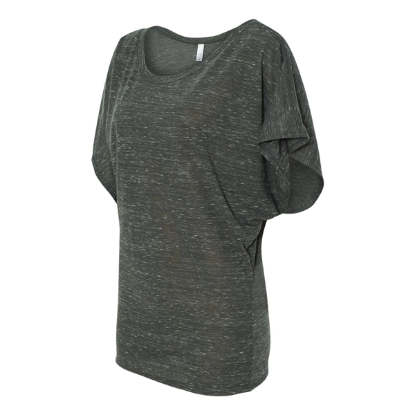BELLA + CANVAS Women's Flowy Draped Dolman Tee - BELLA + CANVAS Women's Flowy Draped Dolman Tee - Image 11 of 75