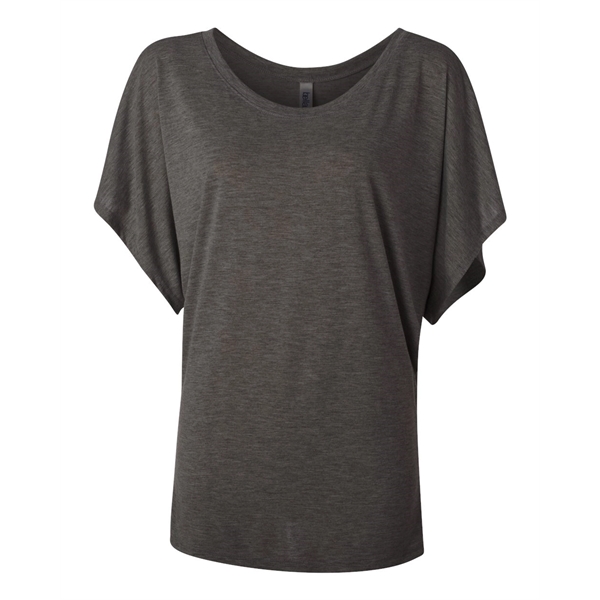 BELLA + CANVAS Women's Flowy Draped Dolman Tee - BELLA + CANVAS Women's Flowy Draped Dolman Tee - Image 13 of 75