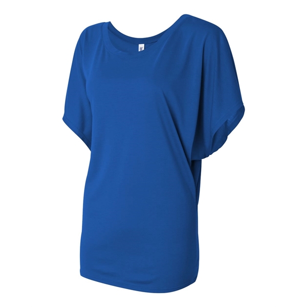 BELLA + CANVAS Women's Flowy Draped Dolman Tee - BELLA + CANVAS Women's Flowy Draped Dolman Tee - Image 32 of 75