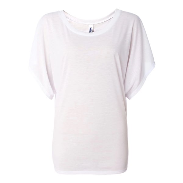 BELLA + CANVAS Women's Flowy Draped Dolman Tee - BELLA + CANVAS Women's Flowy Draped Dolman Tee - Image 34 of 75