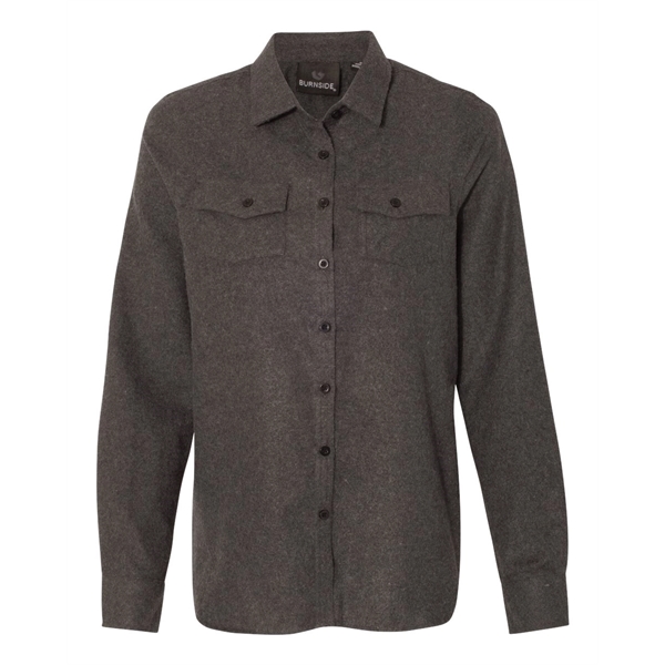 Burnside Women's Solid Flannel Shirt - Burnside Women's Solid Flannel Shirt - Image 0 of 12