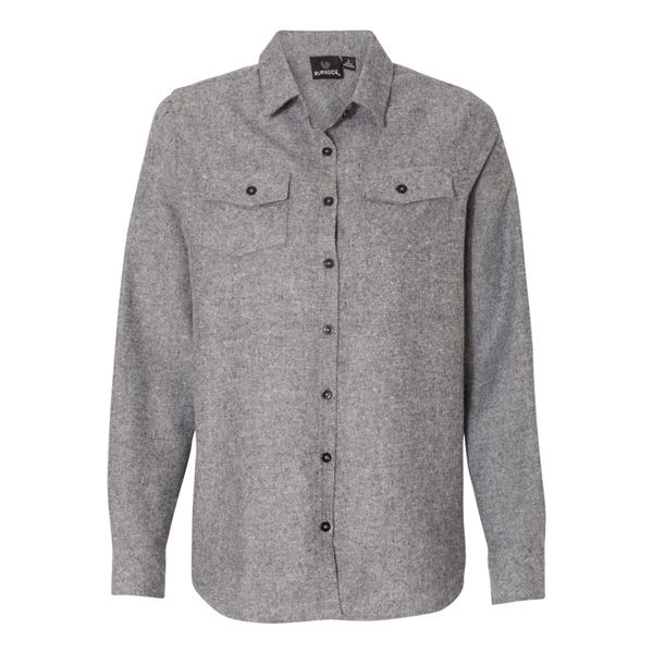 Burnside Women's Solid Flannel Shirt - Burnside Women's Solid Flannel Shirt - Image 6 of 12