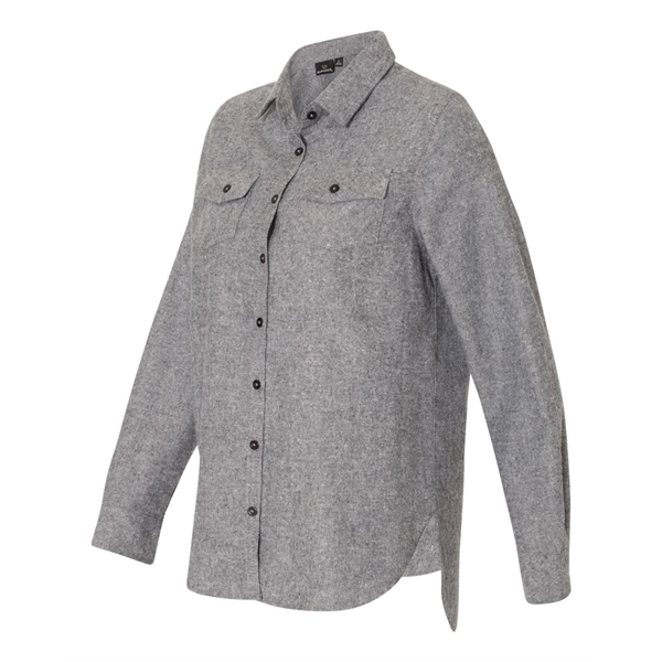 Burnside Women's Solid Flannel Shirt - Burnside Women's Solid Flannel Shirt - Image 7 of 12