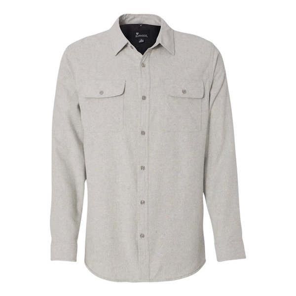 Burnside Solid Flannel Shirt - Burnside Solid Flannel Shirt - Image 10 of 14