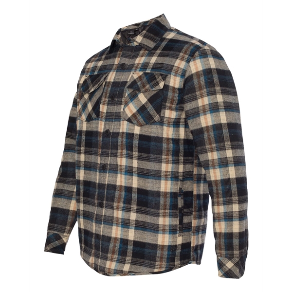 Burnside Quilted Flannel Shirt Jacket - Burnside Quilted Flannel Shirt Jacket - Image 8 of 13