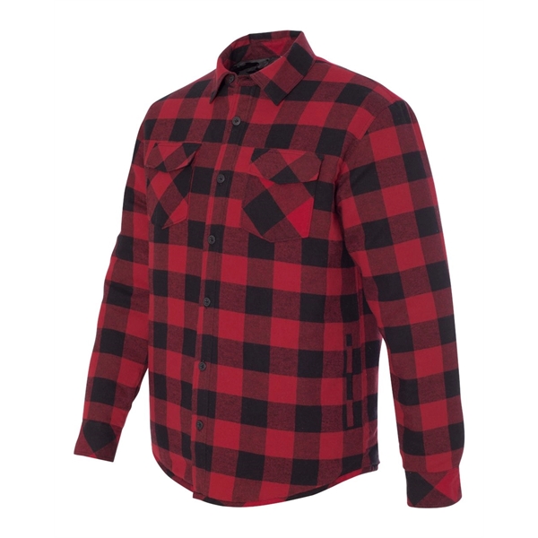 Burnside Quilted Flannel Shirt Jacket - Burnside Quilted Flannel Shirt Jacket - Image 11 of 13