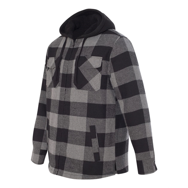 Burnside Quilted Flannel Hooded Jacket - Burnside Quilted Flannel Hooded Jacket - Image 2 of 11