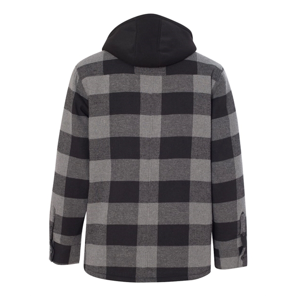 Burnside Quilted Flannel Hooded Jacket - Burnside Quilted Flannel Hooded Jacket - Image 3 of 11