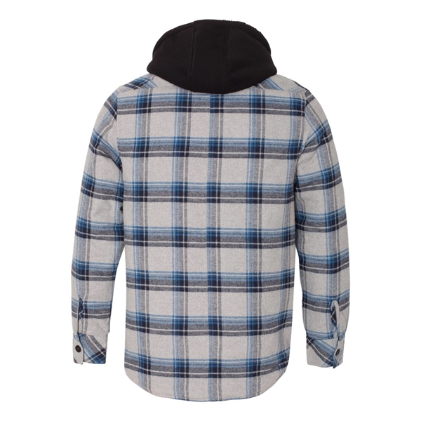 Burnside Quilted Flannel Hooded Jacket - Burnside Quilted Flannel Hooded Jacket - Image 6 of 11