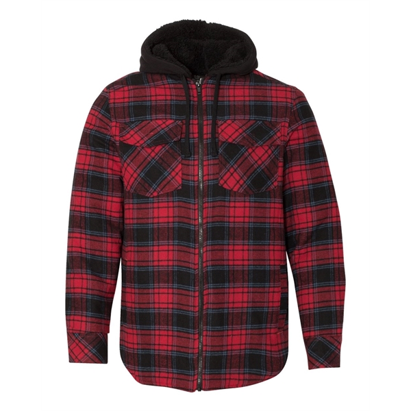 Burnside Quilted Flannel Hooded Jacket - Burnside Quilted Flannel Hooded Jacket - Image 7 of 11