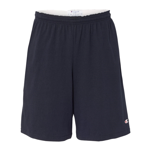 Champion Cotton Jersey 9" Shorts with Pockets - Champion Cotton Jersey 9" Shorts with Pockets - Image 4 of 9