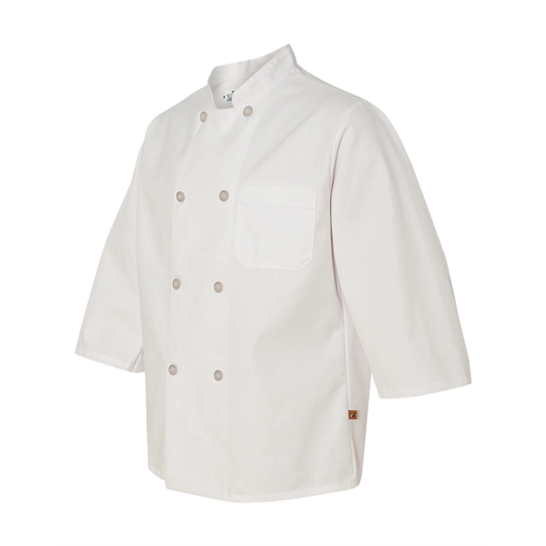 Chef Designs Three-Quarter Sleeve Chef Coat - Chef Designs Three-Quarter Sleeve Chef Coat - Image 2 of 3