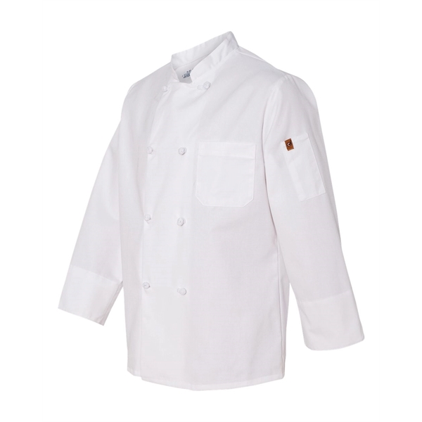 Chef Designs Eight Knot Button Chef Coat with Thermometer... - Chef Designs Eight Knot Button Chef Coat with Thermometer... - Image 2 of 3