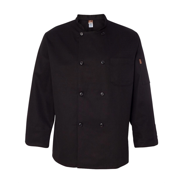 Chef Designs Black Traditional Chef Coat - Chef Designs Black Traditional Chef Coat - Image 2 of 4