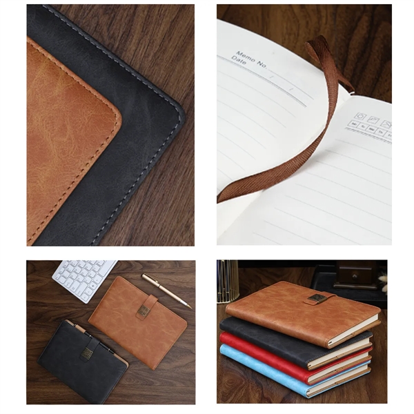 A5 Lined  Faux Leather Journal With Pen & Gift Box - A5 Lined  Faux Leather Journal With Pen & Gift Box - Image 1 of 2
