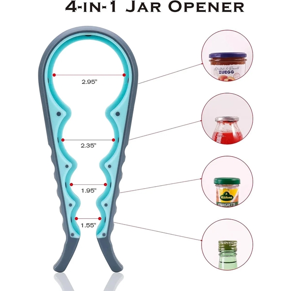 5 Pack Bottle Jar Opener set For Weak Hands - 5 Pack Bottle Jar Opener set For Weak Hands - Image 2 of 5
