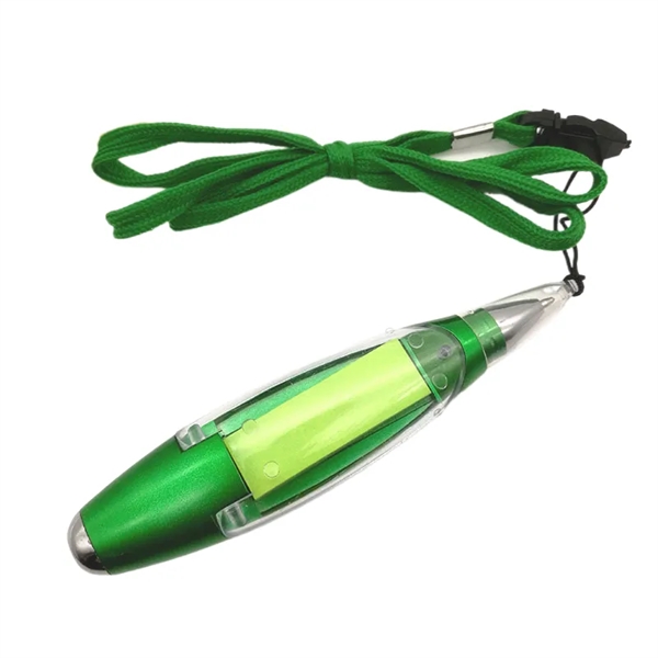 Lanyard LED Light Ballpoint Capsule Pens - Lanyard LED Light Ballpoint Capsule Pens - Image 6 of 7