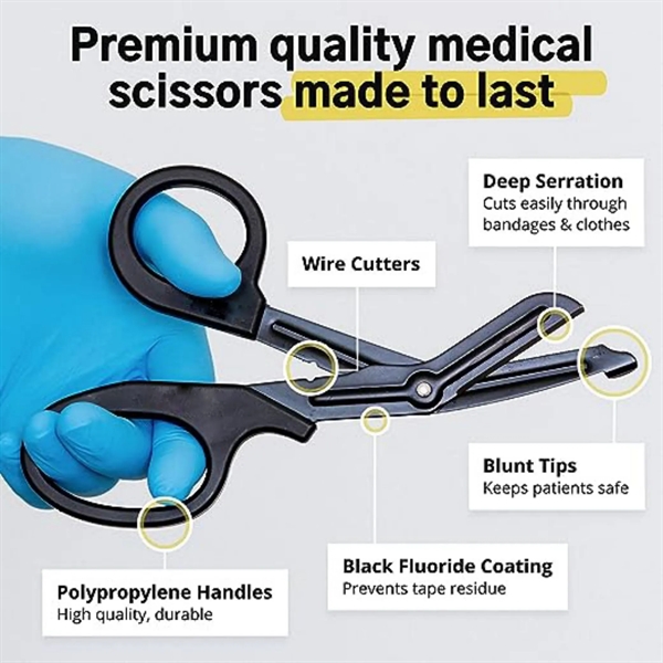 7.5Inch Medical Scissors Emt&Trauma Shears - 7.5Inch Medical Scissors Emt&Trauma Shears - Image 1 of 5