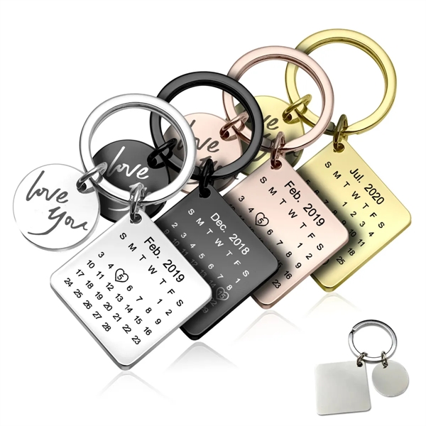 Creative Calendar Custom Pendant & Laser Carving Keychain