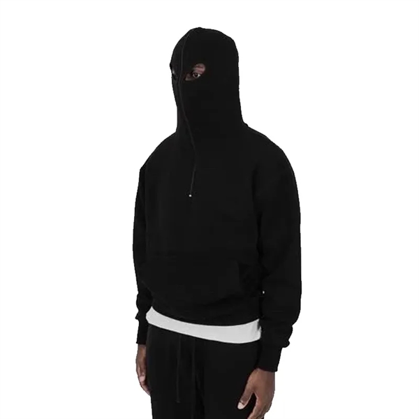 Full Face Zip Up Hoodie With Eye Holes Sweatshirt - Full Face Zip Up Hoodie With Eye Holes Sweatshirt - Image 3 of 5