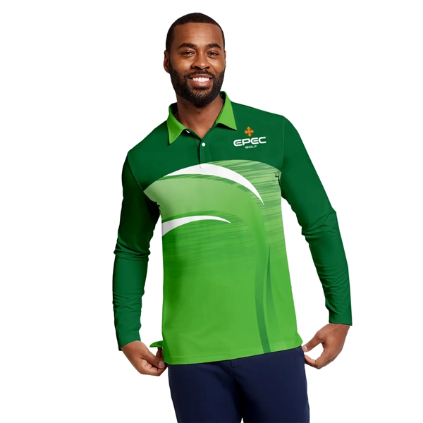 Men's Long Sleeve Polo - Men's Long Sleeve Polo - Image 0 of 1