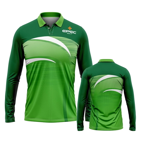 Men's Long Sleeve Polo - Men's Long Sleeve Polo - Image 1 of 1