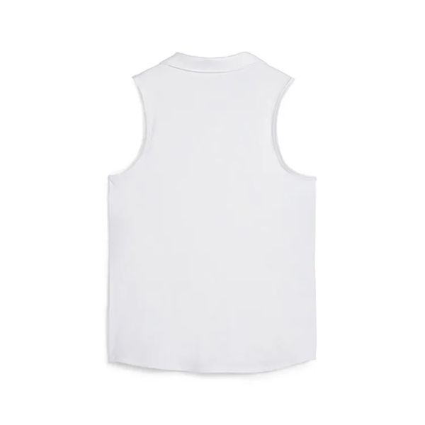 Puma Ladies Cloudspun Piped Sleeveless Polo - Puma Ladies Cloudspun Piped Sleeveless Polo - Image 1 of 6