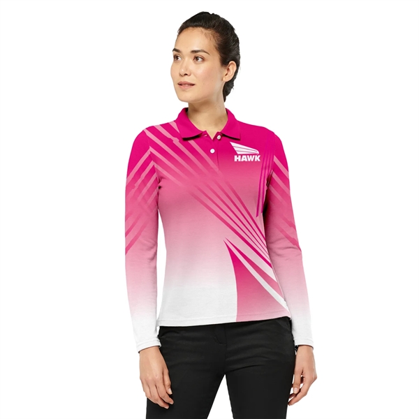 Women's Long Sleeve Polo - Women's Long Sleeve Polo - Image 0 of 1