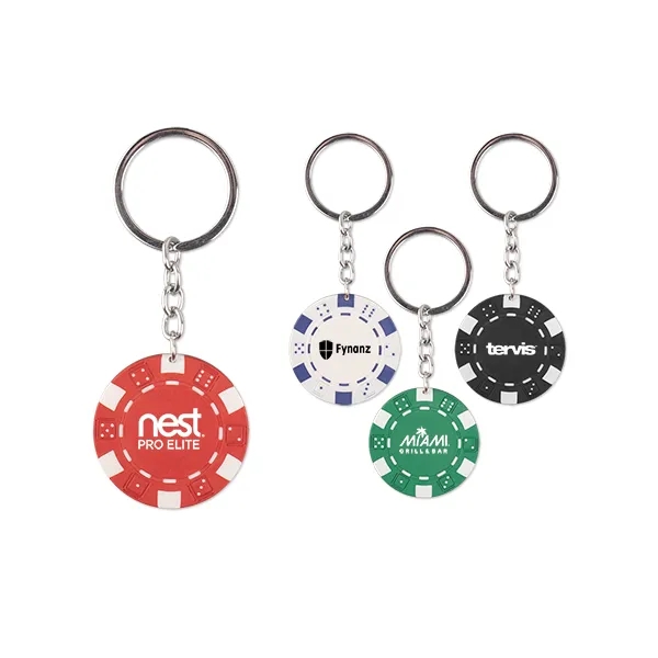 Poker Chip Keychains - Poker Chip Keychains - Image 0 of 4