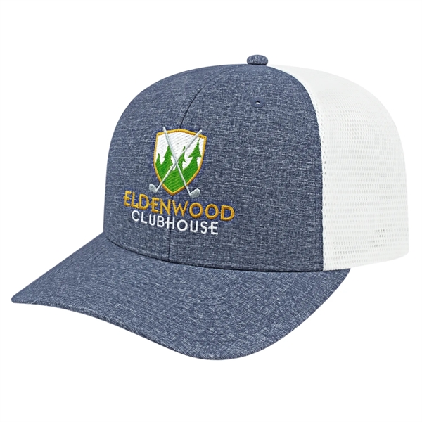 Melange Trucker Mesh Back Cap - Melange Trucker Mesh Back Cap - Image 0 of 8