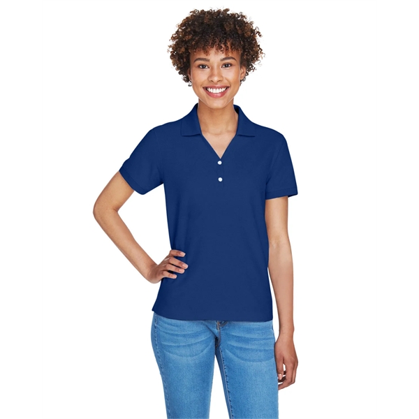 Devon & Jones Ladies' Pima Pique Y-Collar Polo - Devon & Jones Ladies' Pima Pique Y-Collar Polo - Image 57 of 142