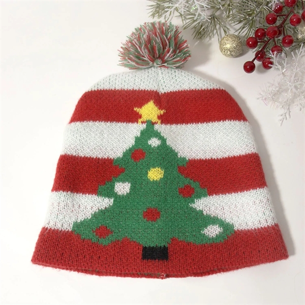 Striped Knitted Beanie - Striped Knitted Beanie - Image 3 of 6