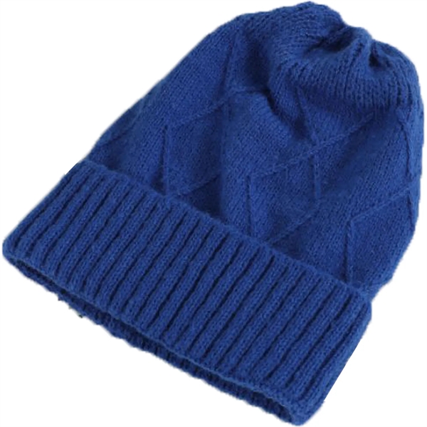 Premium Knitted Cuffed Woolen Beanie - Premium Knitted Cuffed Woolen Beanie - Image 1 of 9