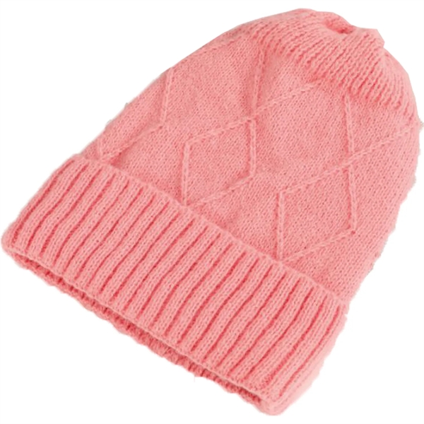 Premium Knitted Cuffed Woolen Beanie - Premium Knitted Cuffed Woolen Beanie - Image 6 of 9