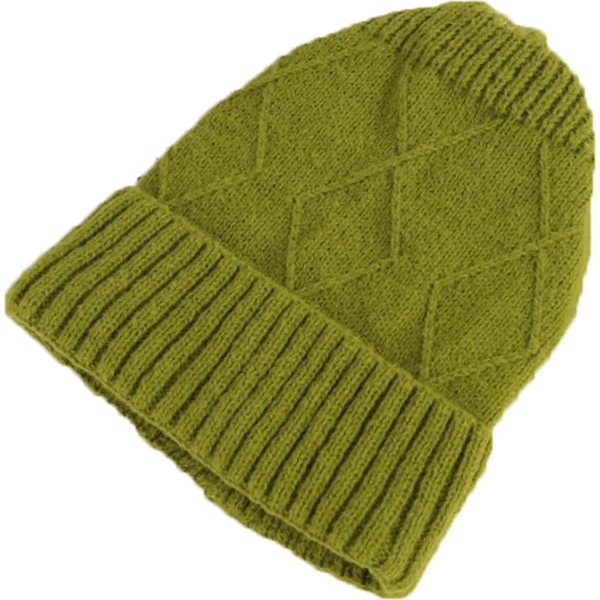 Premium Knitted Cuffed Woolen Beanie - Premium Knitted Cuffed Woolen Beanie - Image 7 of 9