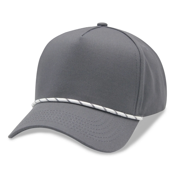 5 Panel High Profile AFrame Golf Cap w/Rope - 5 Panel High Profile AFrame Golf Cap w/Rope - Image 2 of 8