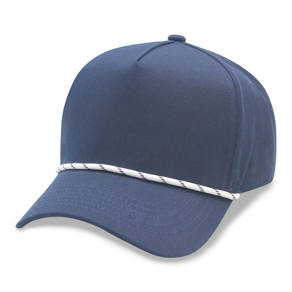 5 Panel High Profile AFrame Golf Cap w/Rope - 5 Panel High Profile AFrame Golf Cap w/Rope - Image 4 of 8