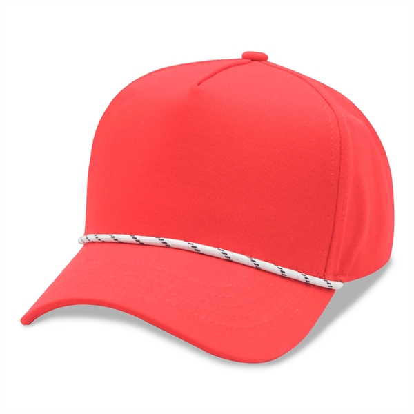 5 Panels Cotton Rope Cap - 5 Panels Cotton Rope Cap - Image 6 of 8