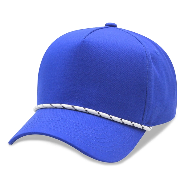 5 Panels Cotton Rope Cap - 5 Panels Cotton Rope Cap - Image 7 of 8