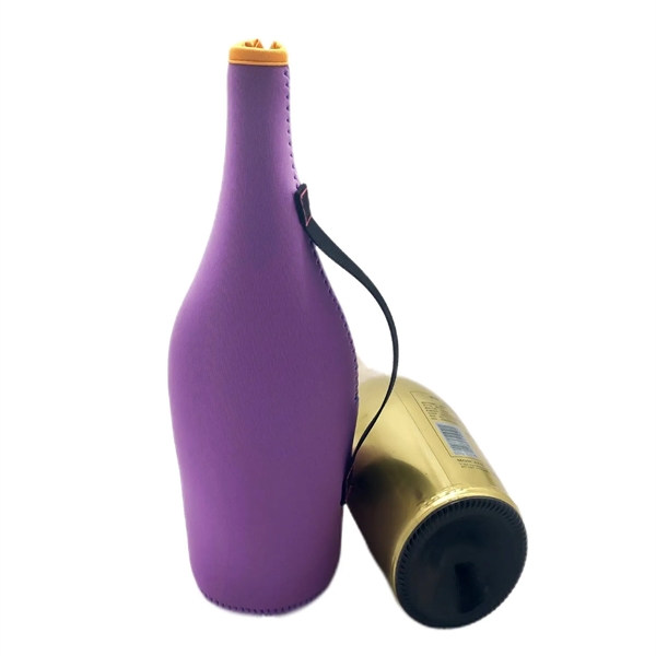 Waterproof Zippered Champagne Bottle Cooler - Waterproof Zippered Champagne Bottle Cooler - Image 3 of 5
